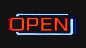 open light sign