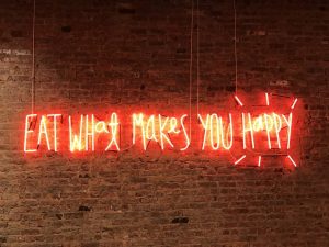 light signage, neon single letters